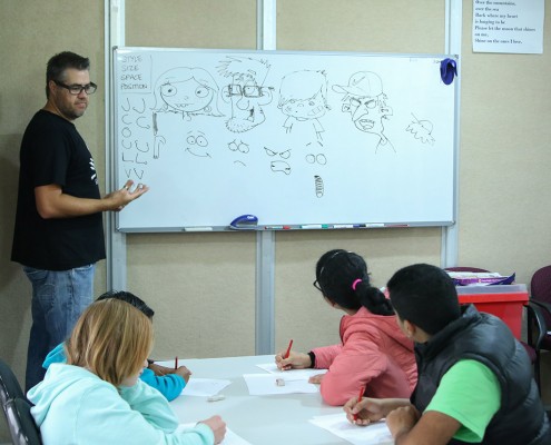 Jason Cartoon Workshops City of Belmont Library_LLN blog